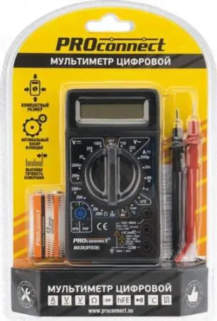 Мультиметр цифровой PROconnect M838 портативный [13-3013]-4