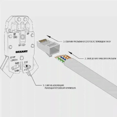 Джек PROCONNECT RJ-45 8P8C CAT 5e (05-1021-6) (1шт)
