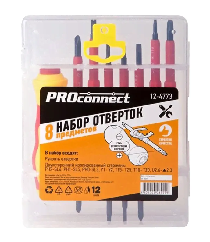 Набор отверток PROconnect (8 предметов) {12-4773}-1