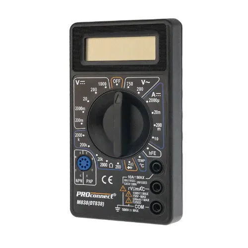 Мультиметр портативный M838 (DT838) PROconnect (1/30/60) (13-3013)-0