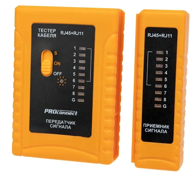 Тестер12-1006-4 ∙ Тестер кабеля RJ-45+RJ-11 468 PROconnect