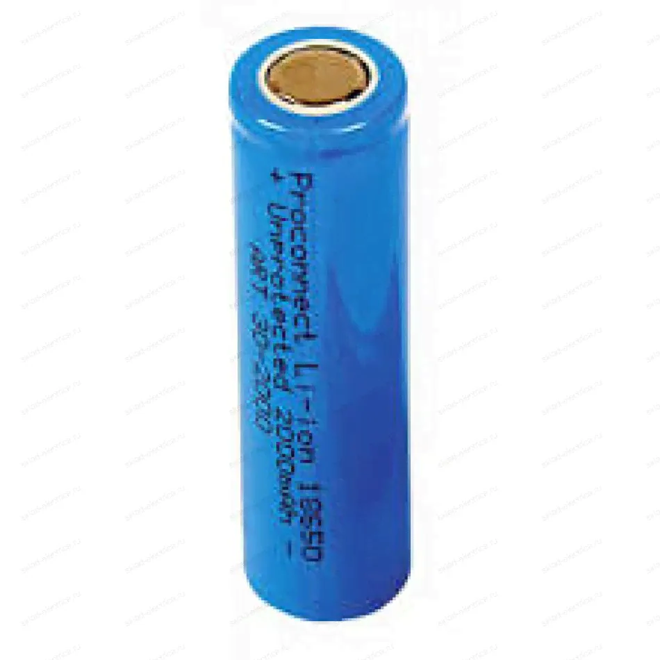 Аккумулятор Proconnect 18650 unprotected Li-ion 2000 mAH индивидуальная упаковка 30-2000-01