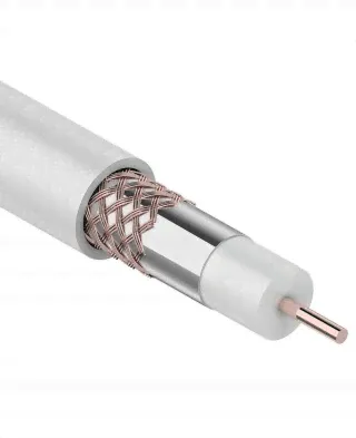 Кабель коаксиальный Proconnect RG-6U, 75 Ом, (CU,оплетка CU), ПВХ, белый-0