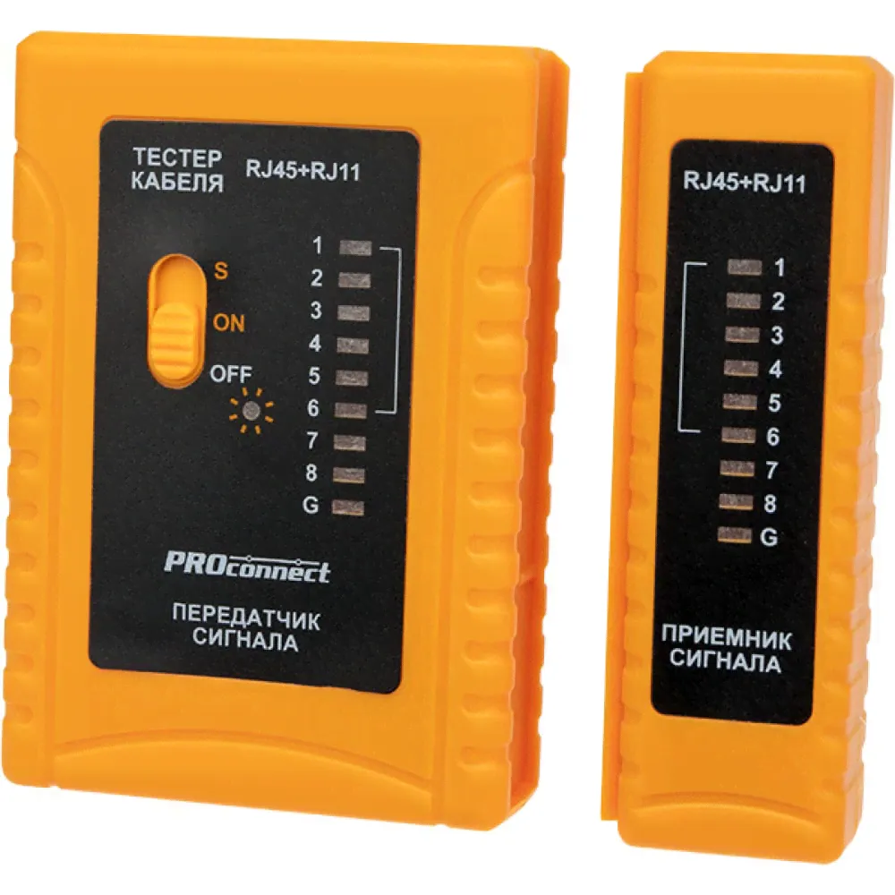 Тестер Proconnect Кабеля RJ-45+RJ-11 (12-1006-4)-0