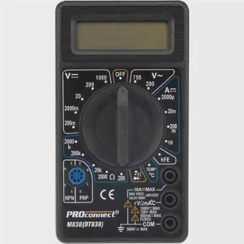 Портативный мультиметр Proconnect M838(DT838)-0
