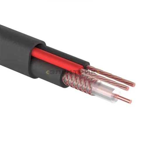 Кабель КВК-П-2+2x0.75мм2 (Cu/CCA) (96) черный (уп.200м) PROCONNECT